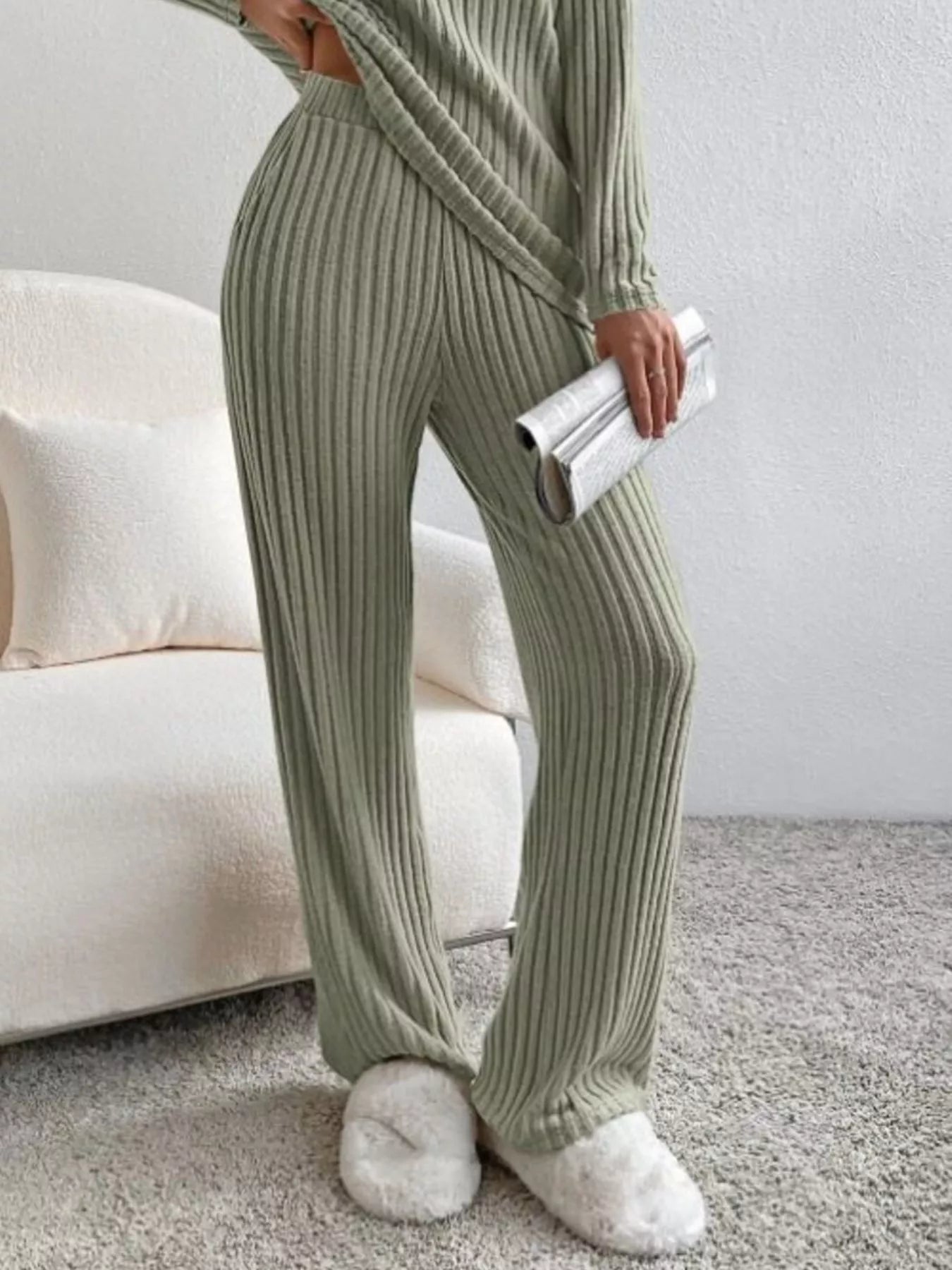 Ribbed Knit V - Neck Top and Pants Set - GirlyBayJumpsuits & Rompers08e2fd12 - 382a - 4048 - a610 - cfcb395835a3 - Max - Origin100100068715921XSSageGirlyBay08e2fd12 - 382a - 4048 - a610 - cfcb395835a3 - Max - OriginRibbed Knit V - Neck Top and Pants SetJumpsuits & RompersGirlyBay100100068715921