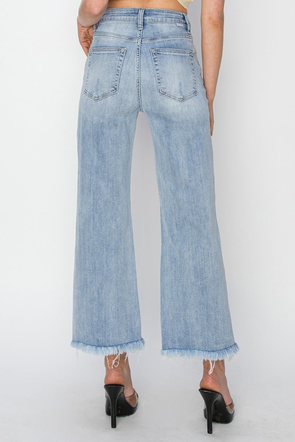 RISEN High Rise Crop Wide Fray Hem Jeans - GirlyBayJeans & DenimRISEN High Rise Crop Wide Fray Hem Jeans1001005890622611(25)LightGirlyBayRISEN High Rise Crop Wide Fray Hem Jeans