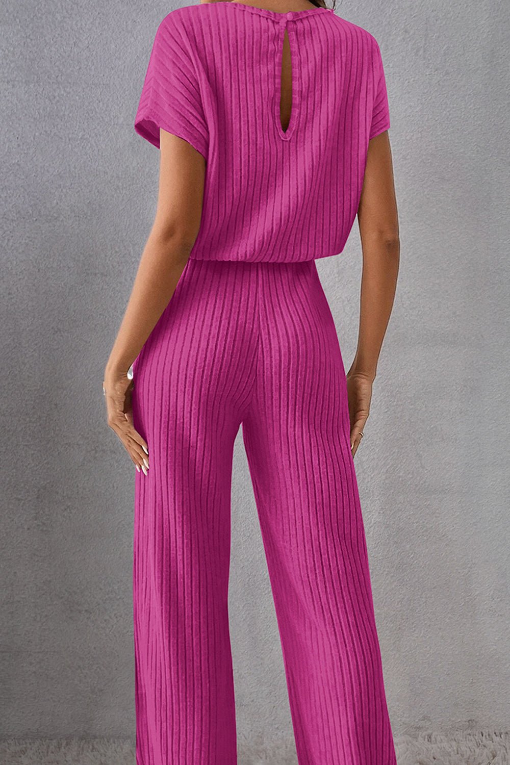 Round Neck Short Sleeve Jumpsuit - GirlyBayJumpsuits & RompersRound Neck Short Sleeve Jumpsuit100100723461265SSageGirlyBayRound Neck Short Sleeve Jumpsuit