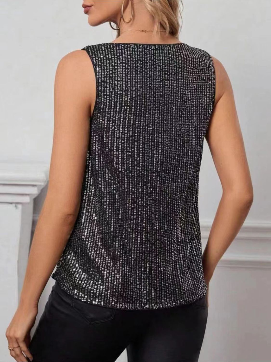Sequin Cowl Neck Tank - GirlyBaySequin Cowl Neck Tank100100195235933SBlackGirlyBaySequin Cowl Neck Tank