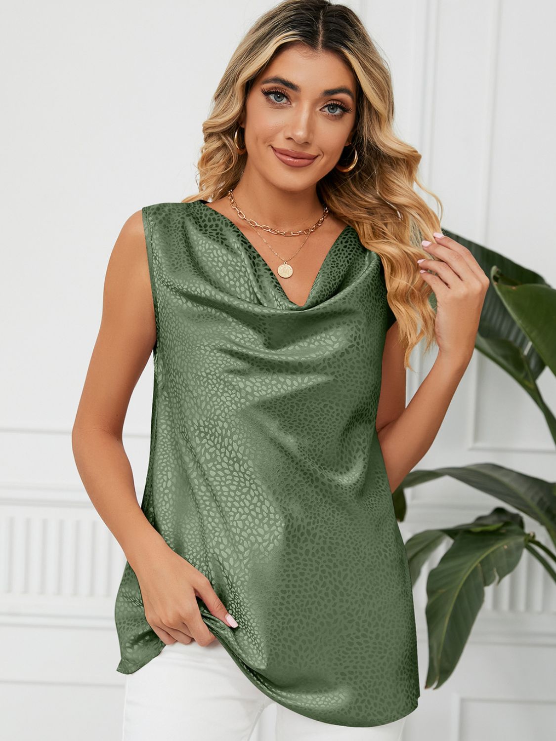 Solid Cowl Neck Top - GirlyBaySolid Cowl Neck Top100100195221137SMatcha GreenGirlyBaySolid Cowl Neck Top