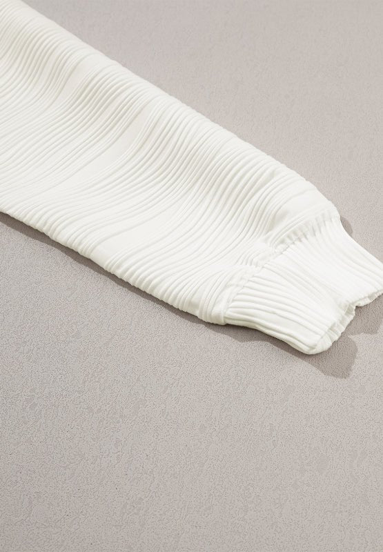 Texture Round Neck Long Sleeve Sweatshirt - GirlyBaySweatshirts & HoodiesTexture Round Neck Long Sleeve Sweatshirt100100770652230MWhiteGirlyBayTexture Round Neck Long Sleeve Sweatshirt