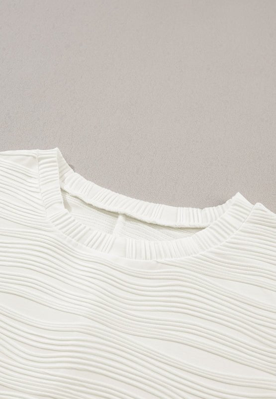 Texture Round Neck Long Sleeve Sweatshirt - GirlyBaySweatshirts & HoodiesTexture Round Neck Long Sleeve Sweatshirt100100770652230MWhiteGirlyBayTexture Round Neck Long Sleeve Sweatshirt