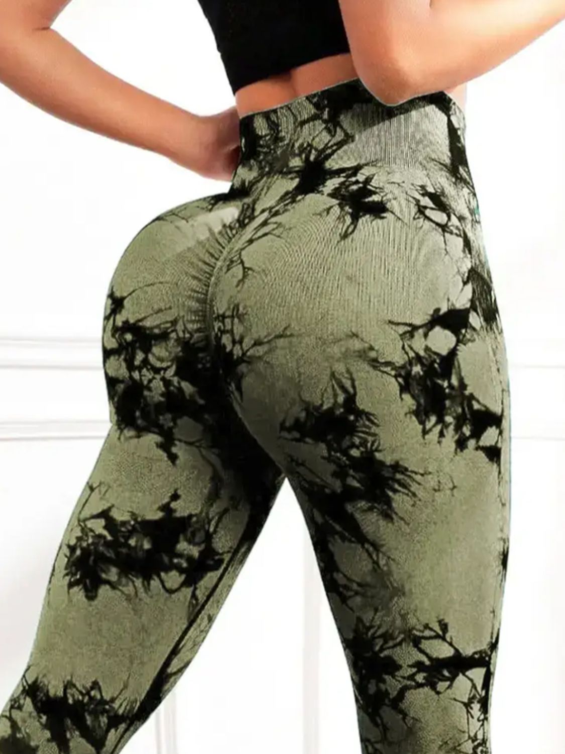 Tie - Dye High Waist Active Leggings - GirlyBayActivewearTie - Dye High Waist Active Leggings100100641492101SArmy GreenGirlyBayTie - Dye High Waist Active Leggings