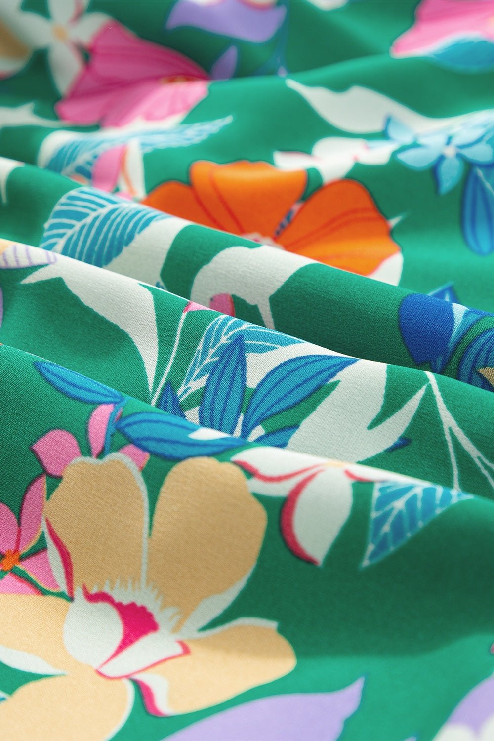 Tiered Ruffled Printed Sleeveless Dress - GirlyBayTiered Ruffled Printed Sleeveless Dress100100820681396SDark GreenGirlyBayTiered Ruffled Printed Sleeveless Dress