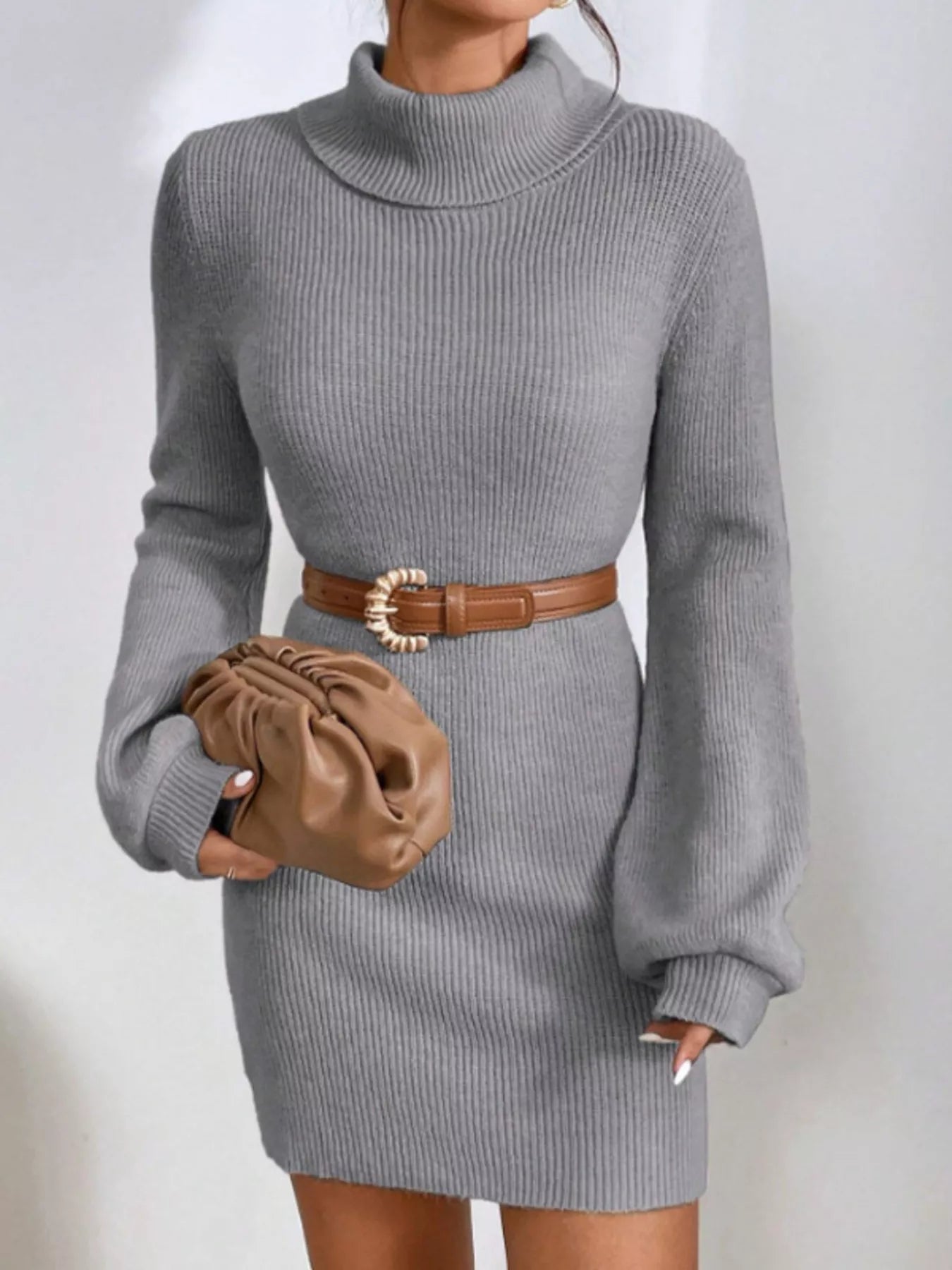 Turtleneck Knit Sweater Dress - GirlyBayCasual Dressesa0c58aca1c05485683a336e5fac9f78c - Max - Origin100100853631416SGrayGirlyBaya0c58aca1c05485683a336e5fac9f78c - Max - OriginTurtleneck Knit Sweater DressCasual DressesGirlyBay100100853631416