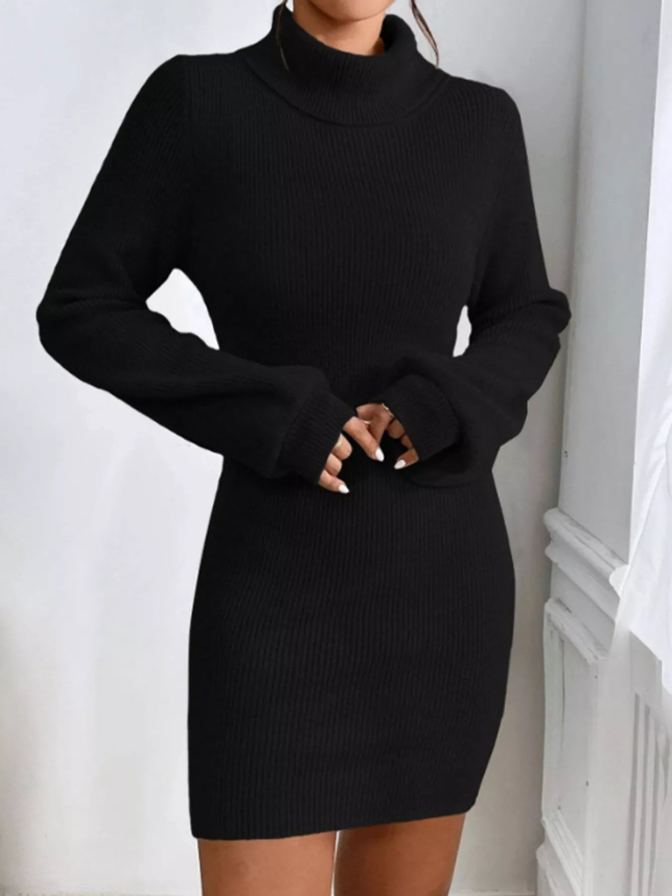 Turtleneck Knit Sweater Dress - GirlyBayCasual Dresses8f995a6ccd1f403fb4da1a8bc115226b - Max - Origin100100853635564SBlackGirlyBay8f995a6ccd1f403fb4da1a8bc115226b - Max - OriginTurtleneck Knit Sweater DressCasual DressesGirlyBay100100853635564