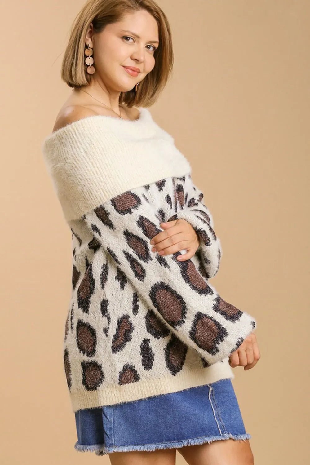 Umgee Full Size Leopard Off - Shoulder Long Sleeve Sweater Plus Size - GirlyBayPlus Size Clothes87275681 - 011b - 4cf0 - b6aa - cc5808c44505 - Max100100406291859SCREAMMIXGirlyBay87275681 - 011b - 4cf0 - b6aa - cc5808c44505 - MaxUmgee Full Size Leopard Off - Shoulder Long Sleeve Sweater Plus SizePlus Size ClothesGirlyBay100100406291859