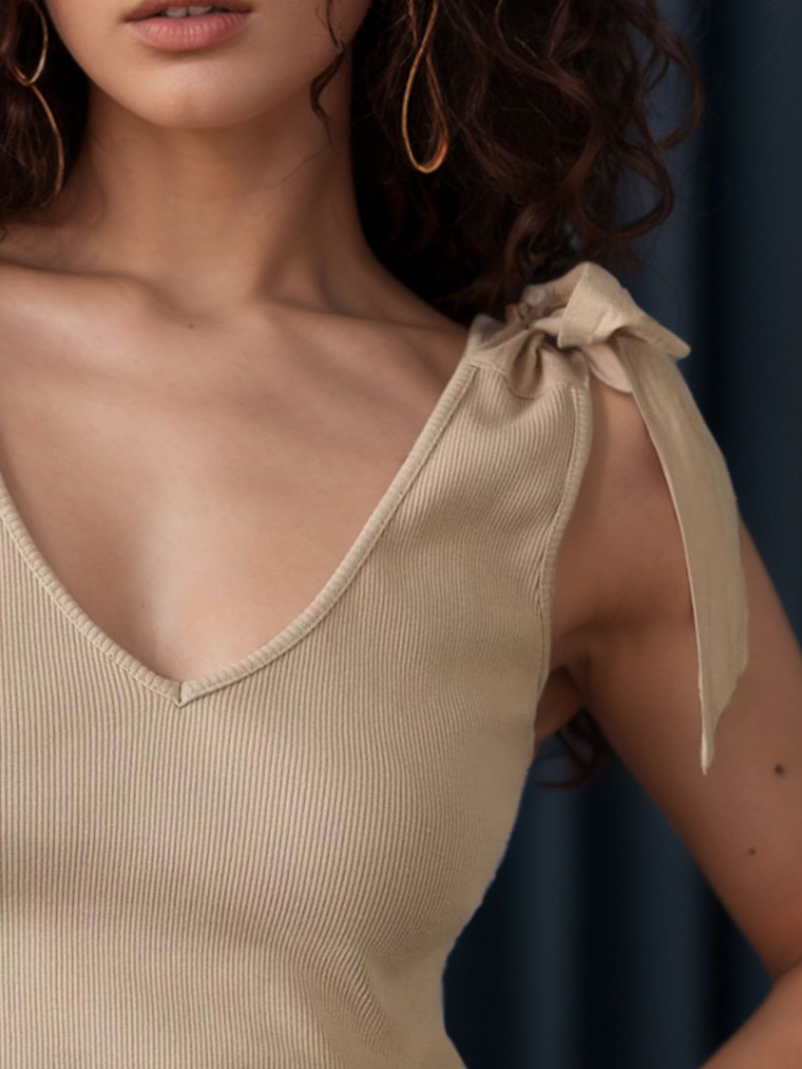 V - Neck Tie Shoulder Tank - GirlyBayV - Neck Tie Shoulder Tank100100721271624STanGirlyBayV - Neck Tie Shoulder Tank