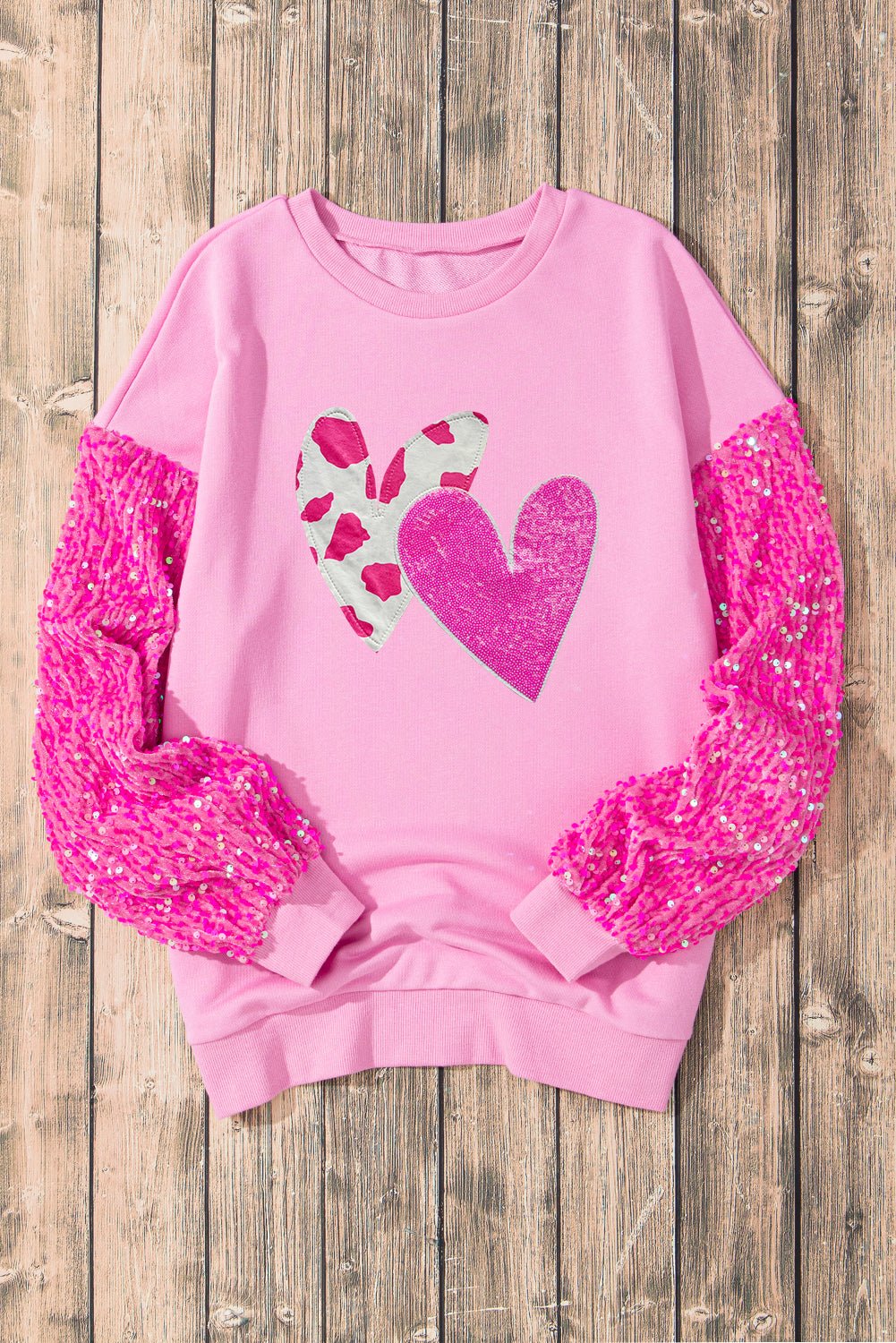 Valentine’s Day Sequin Heart Long Sleeve Sweatshirt - GirlyBaySweatshirts & HoodiesValentine’s Day Sequin Heart Long Sleeve Sweatshirt100100967297942SFuchsia PinkGirlyBayValentine’s Day Sequin Heart Long Sleeve Sweatshirt