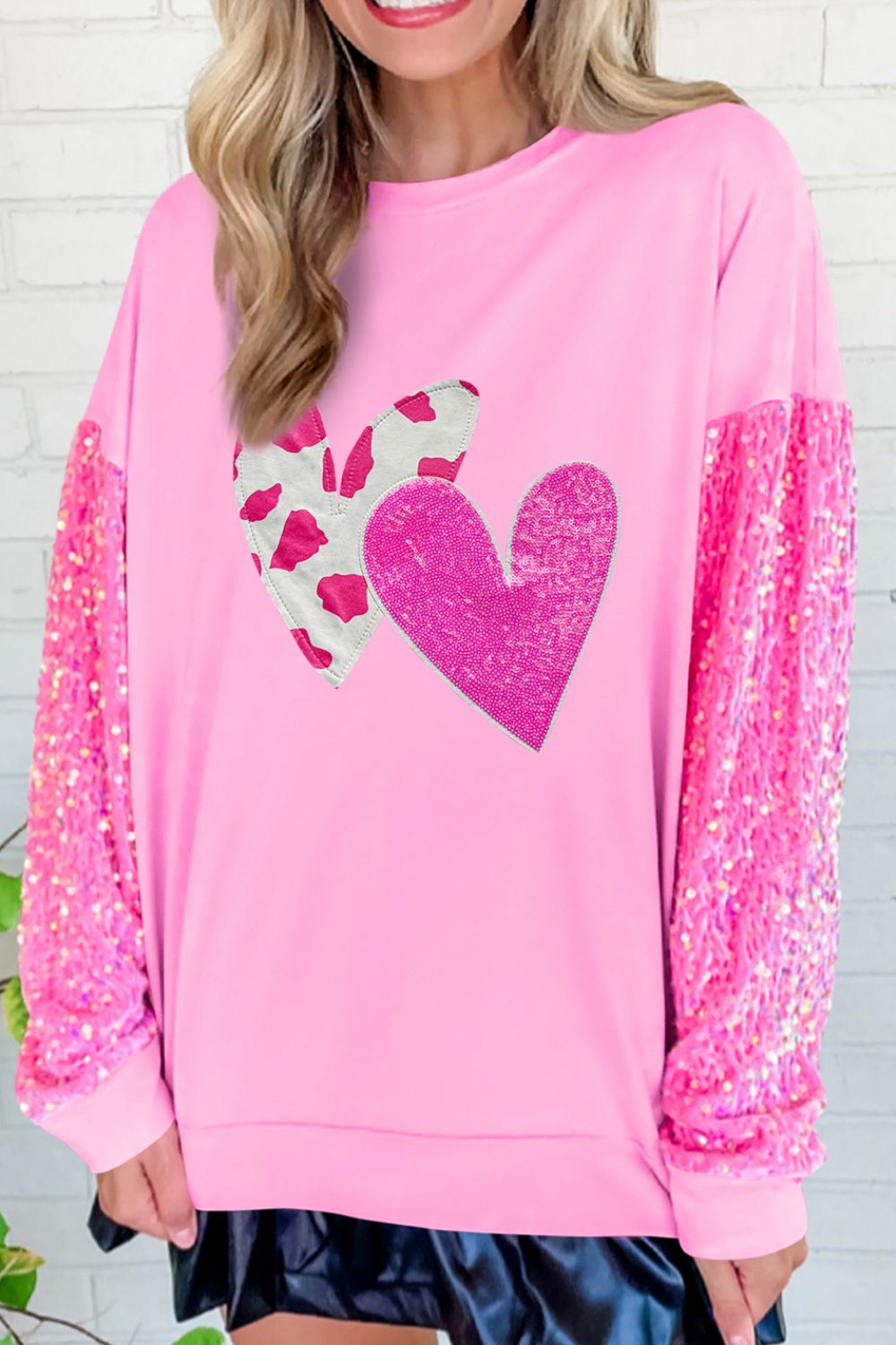 Valentine’s Day Sequin Heart Long Sleeve Sweatshirt - GirlyBaySweatshirts & HoodiesValentine’s Day Sequin Heart Long Sleeve Sweatshirt100100967297942SFuchsia PinkGirlyBayValentine’s Day Sequin Heart Long Sleeve Sweatshirt