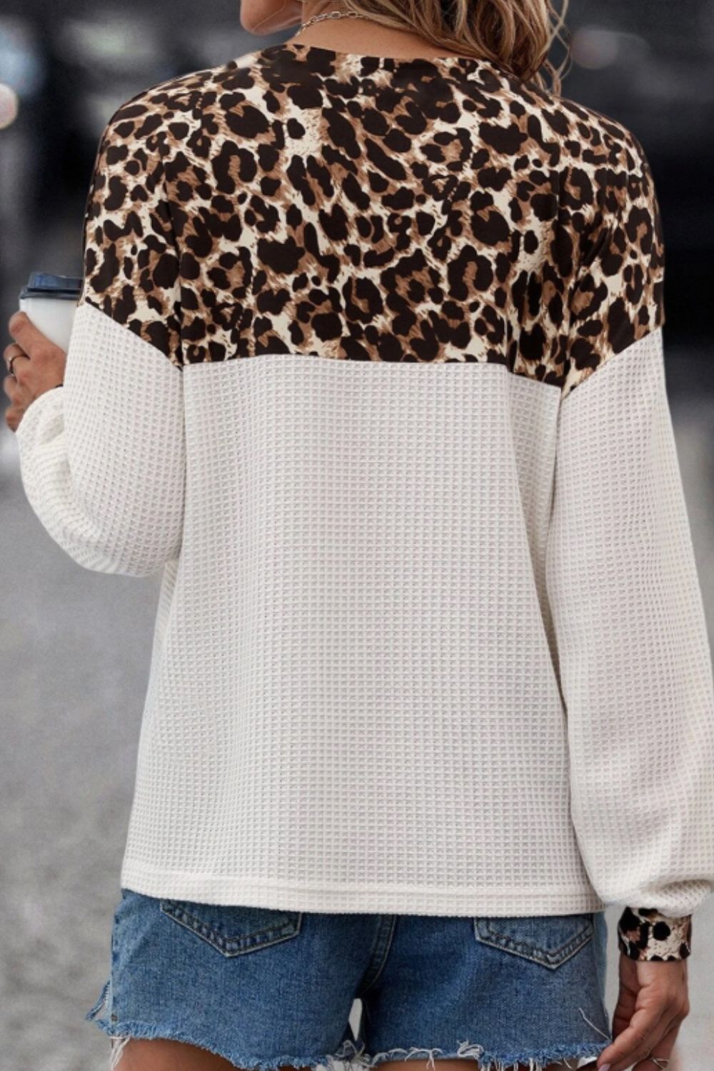 Waffle - Knit Leopard V - Neck Long Sleeve Blouse - GirlyBayShirtWaffle - Knit Leopard V - Neck Long Sleeve Blouse100100287600020SWhiteGirlyBayWaffle - Knit Leopard V - Neck Long Sleeve Blouse
