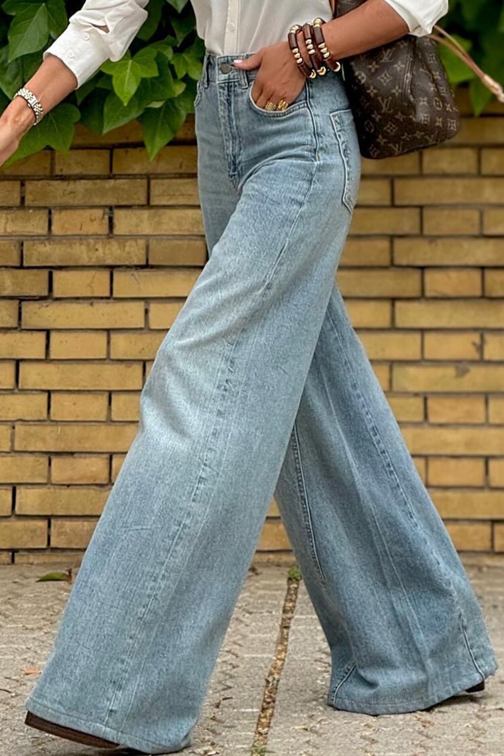 Wide Leg Jeans: Pocketed StyleJeans & DenimGirlyBayGirlyBay100100059604589Medium6Ship From Overseas