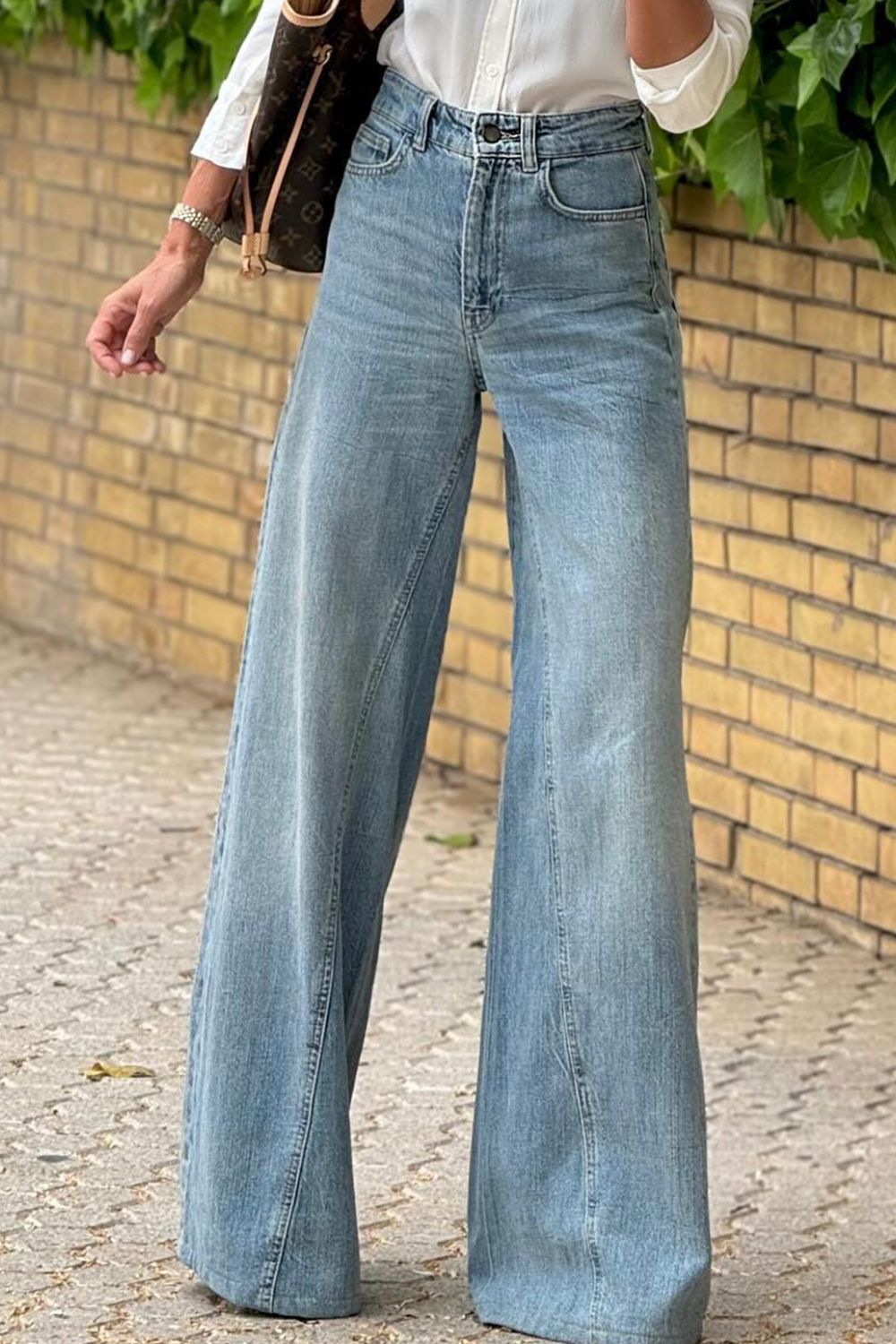 Wide Leg Jeans: Pocketed StyleJeans & DenimGirlyBayGirlyBay100100059604589Medium6Ship From Overseas