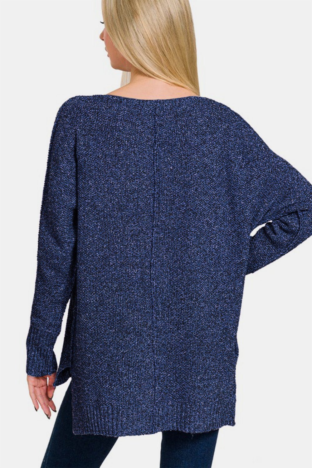 Zenana High - Low Center Seam V - Neck Sweater - GirlyBayCasual DressesZenana High - Low Center Seam V - Neck Sweater100100731071435SDark NavyGirlyBayZenana High - Low Center Seam V - Neck Sweater