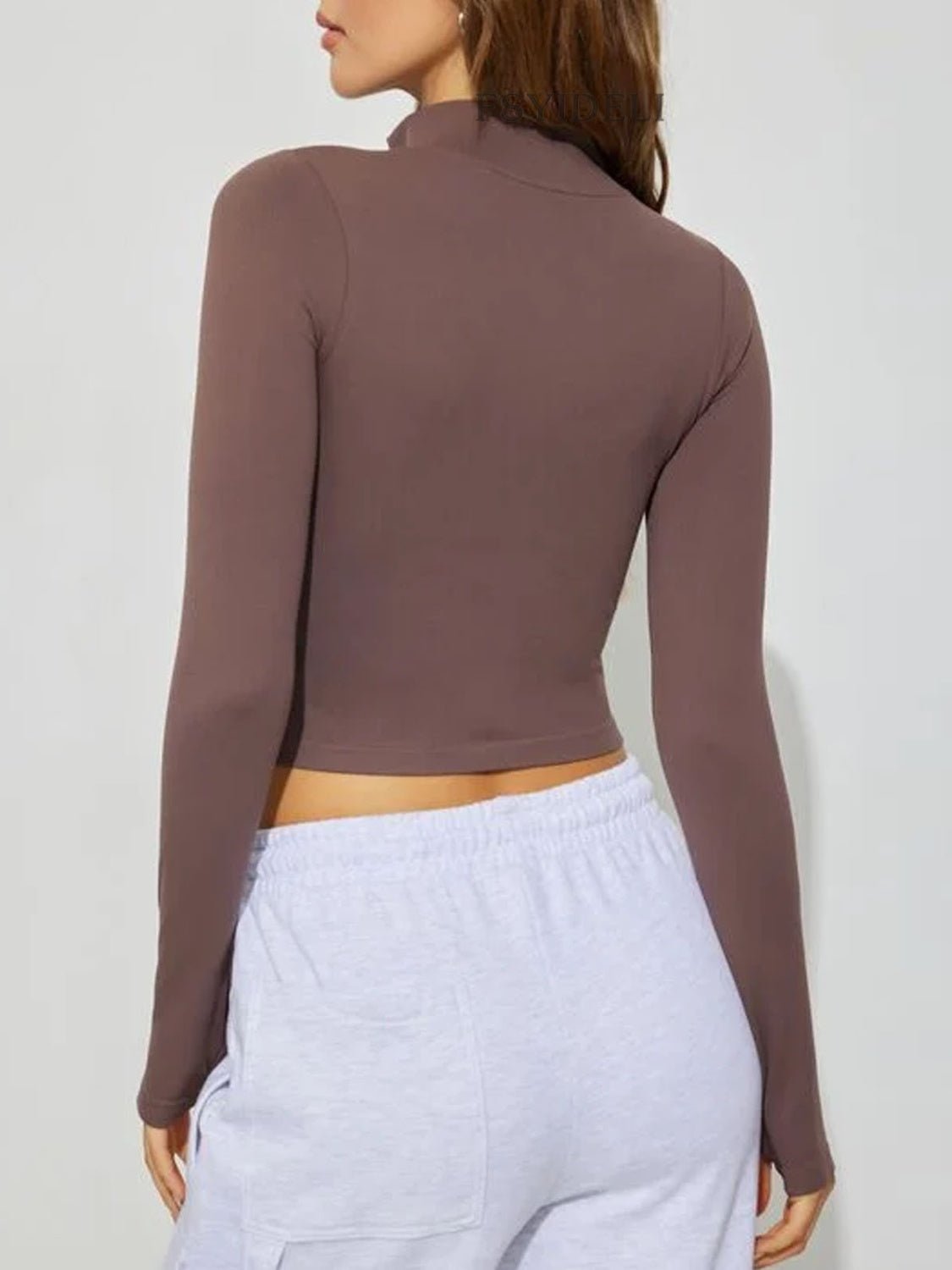 Zip Up Long Sleeve Active Outerwear - GirlyBayActivewearZip Up Long Sleeve Active Outerwear100100827258060SChocolateGirlyBayZip Up Long Sleeve Active Outerwear