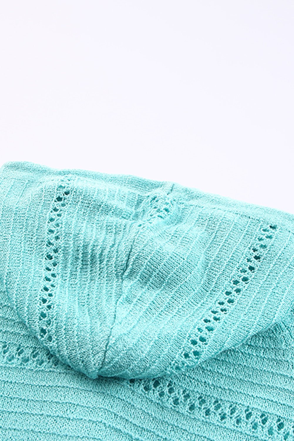 Zip-Up Raglan Sleeve Openwork Hooded CardiganSweatshirts & HoodiesTrendsiGirlyBay100100264679004Pastel BlueS